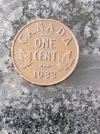 Canada one cent 1933 zf zie foto's, Postzegels en Munten, Munten | Amerika, Ophalen of Verzenden