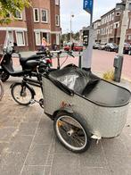 Sorte Jernhest bakfiets te koop., Ophalen, Gebruikt, Overige merken