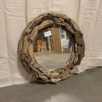 Spiegel – driftwood - drijfhout – rond 60 cm - Bij TTM Wonen, Huis en Inrichting, Woonaccessoires | Spiegels, Www.ttmwonen.nl