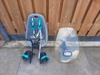 Yepp mini fietsstoeltje met windscherm adapter en sleuteltje, Voetsteuntjes, 0 t/m 18 kg, Voorzitje, Ophalen of Verzenden