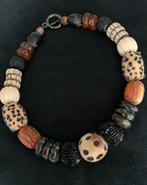 Herfst collier van verschillende kralen zeer mooi, Bruin, Nieuw, Ophalen of Verzenden, Steen of Mineraal