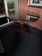 ronde tafel met glazen blad, Huis en Inrichting, Tafels | Salontafels, Ophalen, Rond, 100 tot 150 cm