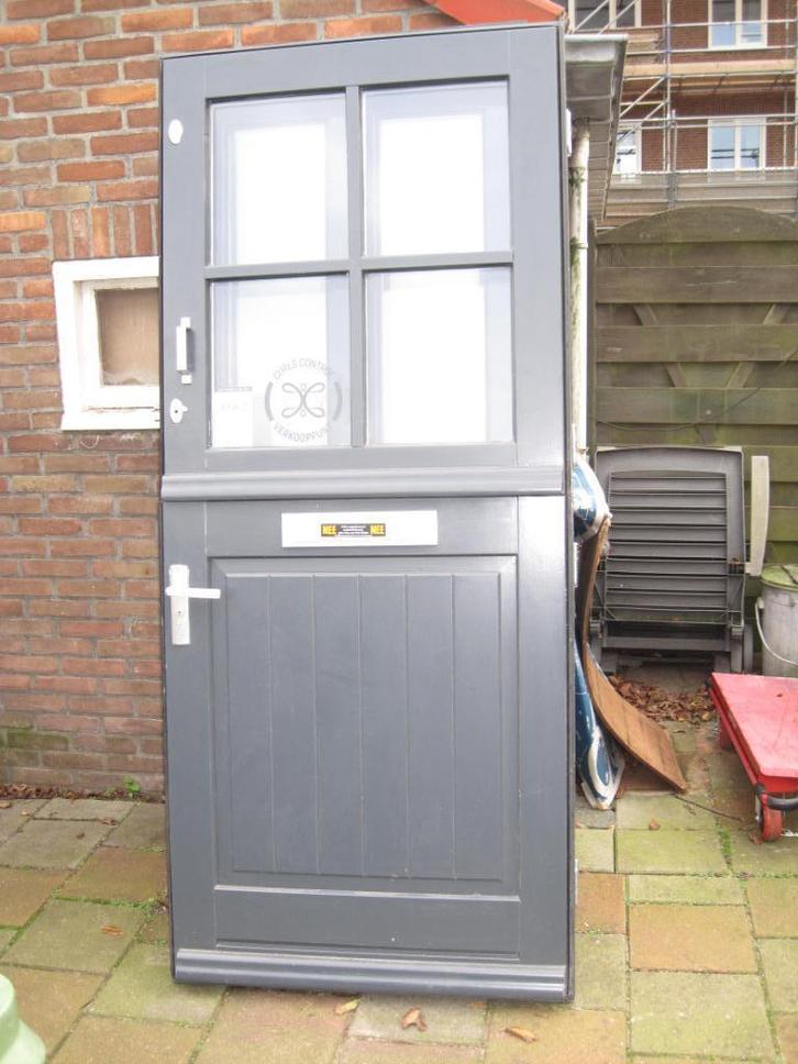 Div voordeuren hardhout / vanaf 30 euro, Doe-het-zelf en Verbouw, Deuren en Horren, Gebruikt, Buitendeur, 200 tot 215 cm, Hout