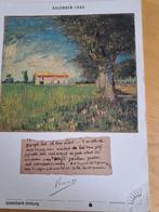 kalender 1990 Vincent van Gogh, Ophalen of Verzenden, Maandkalender