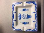 Vintage Asbak met Blauwe Decoratie, Ophalen of Verzenden