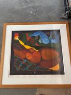 Theo Mackaay Zeefdruk ‘Rustende Vrouwen’ (107/150) ingelijst, Antiek en Kunst, Kunst | Litho's en Zeefdrukken, Ophalen