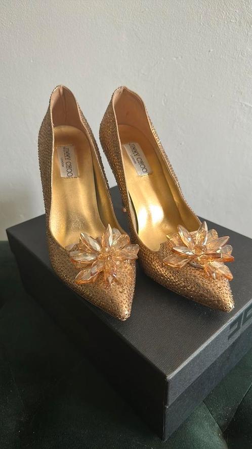 Jimmy choo gouden heels 40, Kleding | Dames, Schoenen, Nieuw, Zwart, Ophalen of Verzenden