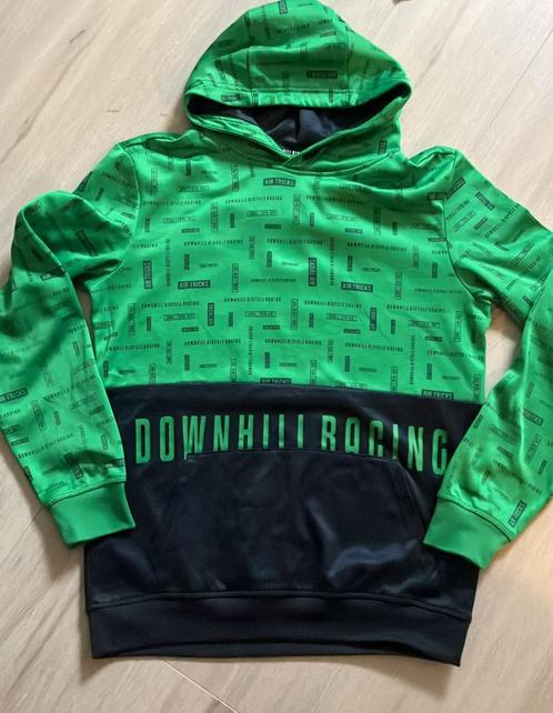 Trui met capuchon hoodie groen blauw 170 176, Kinderen en Baby's, Kinderkleding | Maat 170, Gebruikt, Jongen, Trui of Vest, Ophalen of Verzenden