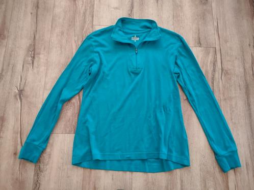 Mooi blauw thermoshirt van Human Nature, blauwe trui, L., Kleding | Dames, Sportkleding, Zo goed als nieuw, Overige typen, Maat 42/44 (L)