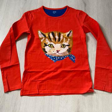 rood ROOM SEVEN Tshirt met kat mt 152 beschikbaar voor biedingen