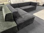 !!ACTIE!! Hoekbank Memphis Black Chenille