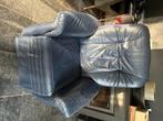 Staopstoel van leer, Huis en Inrichting, Fauteuils, Ophalen, Gebruikt, Metaal, Leer