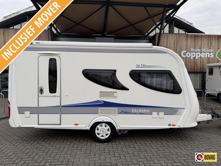 Hobby 440 sf La Vita Bionda 2010 THULE LUIFEL + MOVER + TENT, Caravans en Kamperen, Caravans, Bedrijf, tot en met 4, 1000 - 1250 kg