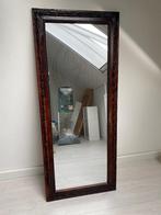 Houten spiegel, Huis en Inrichting, Woonaccessoires | Spiegels, Ophalen, 100 tot 150 cm, Zo goed als nieuw, Rechthoekig