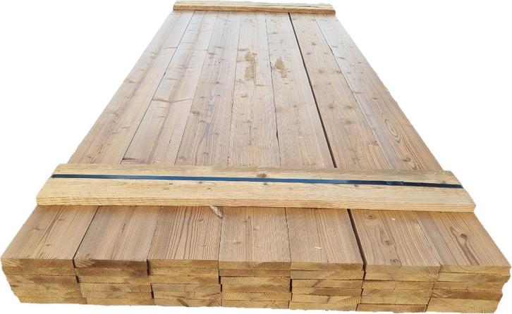 Thermowood Planken 2.2x14.5 cm geschaafd - nr: TP36, Tuin en Terras, Palen, Balken en Planken, Nieuw, Planken, 250 cm of meer