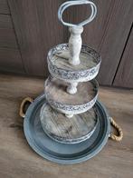 3 Delige Etagere en Nieuw Dienblad KOOPJE 5 Euro, Ophalen of Verzenden, Gebruikt