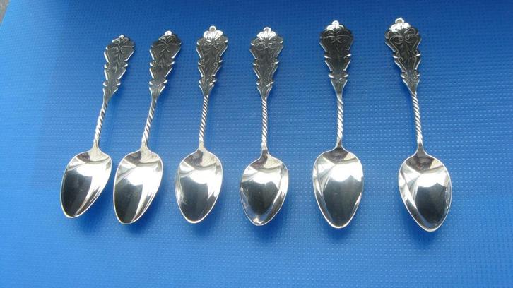 Zilveren lepeltjes., Antiek en Kunst, Antiek | Goud en Zilver, Zilver, Verzenden