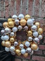 Krans goud en zilver kleur. OPHALEN, Huis en Inrichting, Woonaccessoires | Kransen, Ophalen, Gebruikt