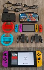 Nintendo Switch + Mario Tennis + Just Dance + accesoires, Spelcomputers en Games, Spelcomputers | Nintendo Switch, Ophalen of Verzenden