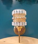 Vintage Wandlampje Koper en Glas, Ophalen of Verzenden