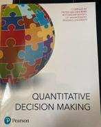 Quantitative Decision Making, Boeken, Studieboeken en Cursussen, Pearson, Nieuw, Ophalen of Verzenden, WO