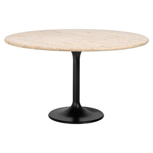 Richmond eettafel Hampton 140 cm Travertine blad, Huis en Inrichting, Tafels | Eettafels, Zo goed als nieuw, 100 tot 150 cm, 100 tot 150 cm