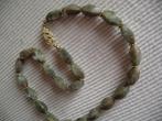 Een mooie Groene Serpentine Jaspis edelstenen ketting., Verzenden, Overige materialen, Ketting, Met edelsteen