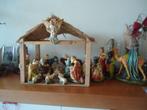 Oude kerststal ca 77 jaar, Ophalen of Verzenden, Zo goed als nieuw