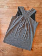 Zilver glitter top met gekruiste rug - maat XS (valt als M), Nü, Ophalen, Zo goed als nieuw, Zonder mouw