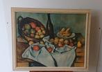 Vintage schilderij afbeelding, Paul Cezanne mand met appels, Ophalen of Verzenden