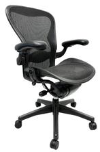 Herman Miller Aeron B bureaustoel refurbished, Gebruikt, Zwart, Ophalen of Verzenden, Bureaustoel