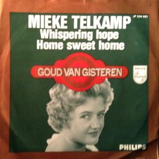Mieke Telkamp ‎– Whispering Hope, Cd's en Dvd's, Vinyl | Nederlandstalig, Zo goed als nieuw, Levenslied of Smartlap, Overige formaten