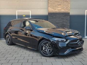 Mercedes C300e Station Zwart 2023 Amg-Pakket 313PK Pano 360 beschikbaar voor biedingen