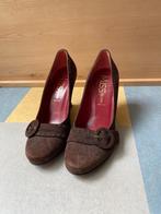 Hakken sleehak schoenen dames met 38, Bruin, Verzenden, Zo goed als nieuw, Schoenen met hoge hakken