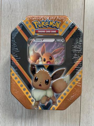 Pokemon V Power tin, Eevee, nieuw!  beschikbaar voor biedingen