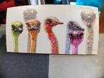 Schilderij Struisvogels 70x 140 cm, Ophalen