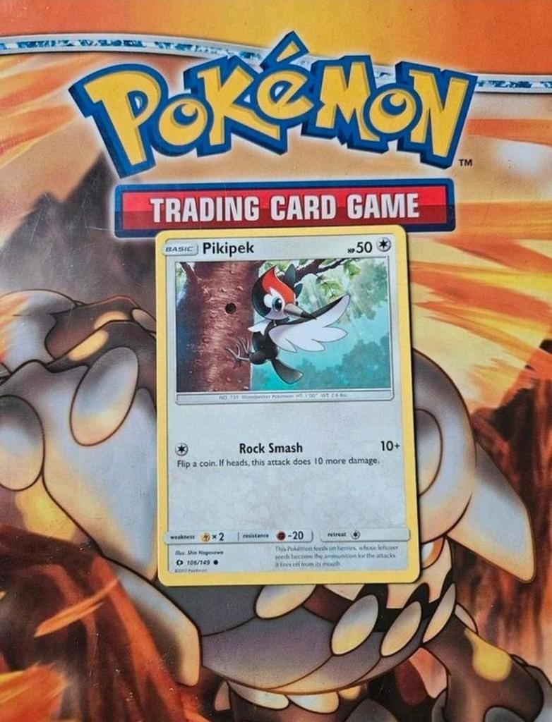 Pikipek 106/149 Sun&Moon Base set pokemon kaart, Ophalen of Verzenden, Zo goed als nieuw, Losse kaart