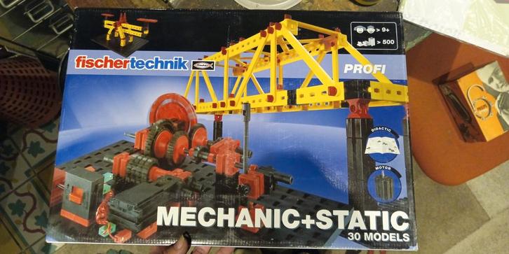 Fischertechnik Mechanic+Static - Nieuw in doos, Hobby en Vrije tijd, Modelbouw | Auto's en Voertuigen, Zo goed als nieuw, Overige typen
