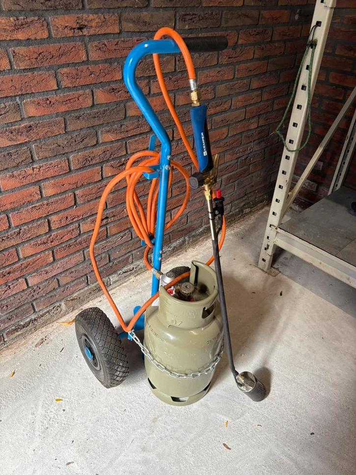 Professionele onkruidbrander nieuwstaat, Tuin en Terras, Onkruidbranders, Zo goed als nieuw, Ophalen