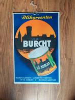 Vintage Blikgroenten Burght Reclame Poster, Antiek en Kunst, Ophalen of Verzenden, Stad- en Dorpsgezichten