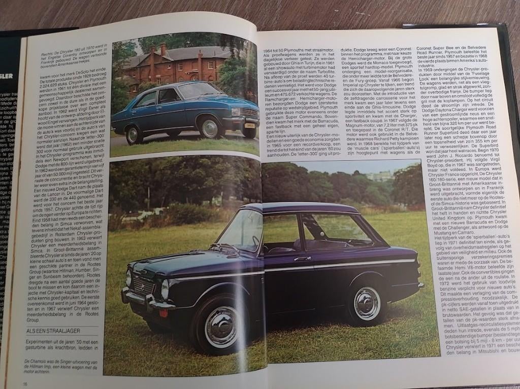 Chrysler historie boek 160, 180 2,0 litres, Imp, Amerikaans, Ophalen of Verzenden, Zo goed als nieuw, Overige merken