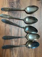 5 Verzilverde Lepels Embi Alpacca, Antiek en Kunst, Antiek | Bestek, Ophalen of Verzenden