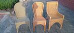 Te koop Rieten stoelen. Meerdere beschikbaar., Ophalen, Gebruikt, Bruin, Riet of Rotan
