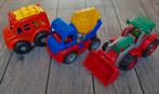 3 speelgoed voertuigen o.a. LENA cementwagen tractor, Ophalen of Verzenden, Zo goed als nieuw