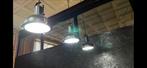 3 Hanglampen aan Balk - Industrieel Design, Ophalen of Verzenden, Zo goed als nieuw, Metaal, Minder dan 50 cm
