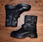 OMNIO - Leyton buckle biker boot black - maat 37, Kleding | Dames, Schoenen, Zwart, Lage of Enkellaarzen, Nieuw, Ophalen of Verzenden