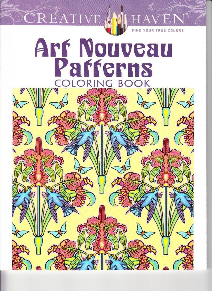 Kleurboek - Art nouveau patterns (nieuw), Hobby en Vrije tijd, Tekenen, Nieuw, Ophalen