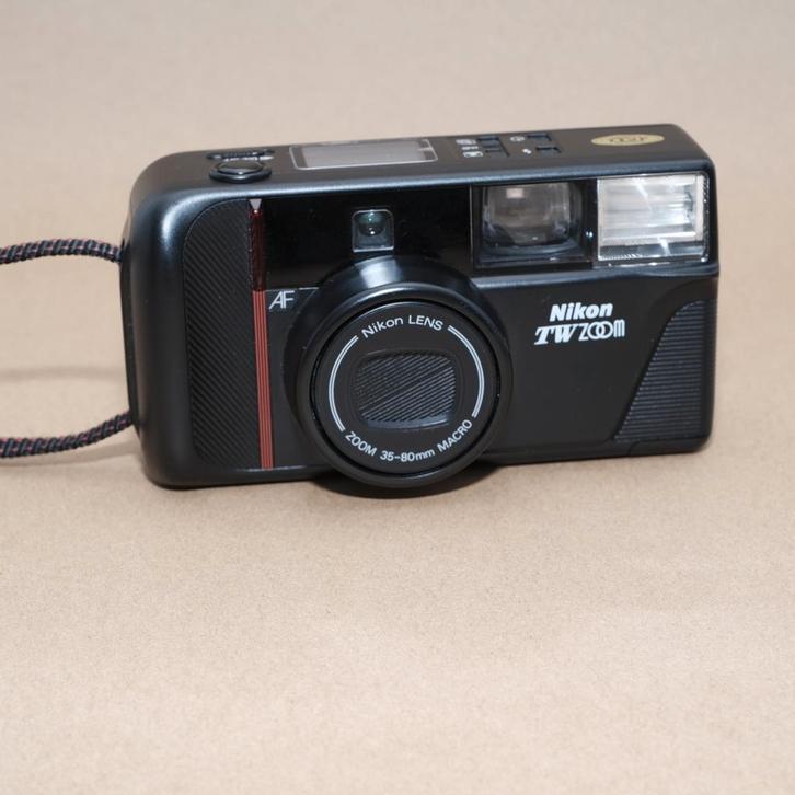 Nikon TW Zoom Analoge Camera - Getest!, Audio, Tv en Foto, Fotocamera's Analoog, Gebruikt, Compact, Nikon, Ophalen of Verzenden