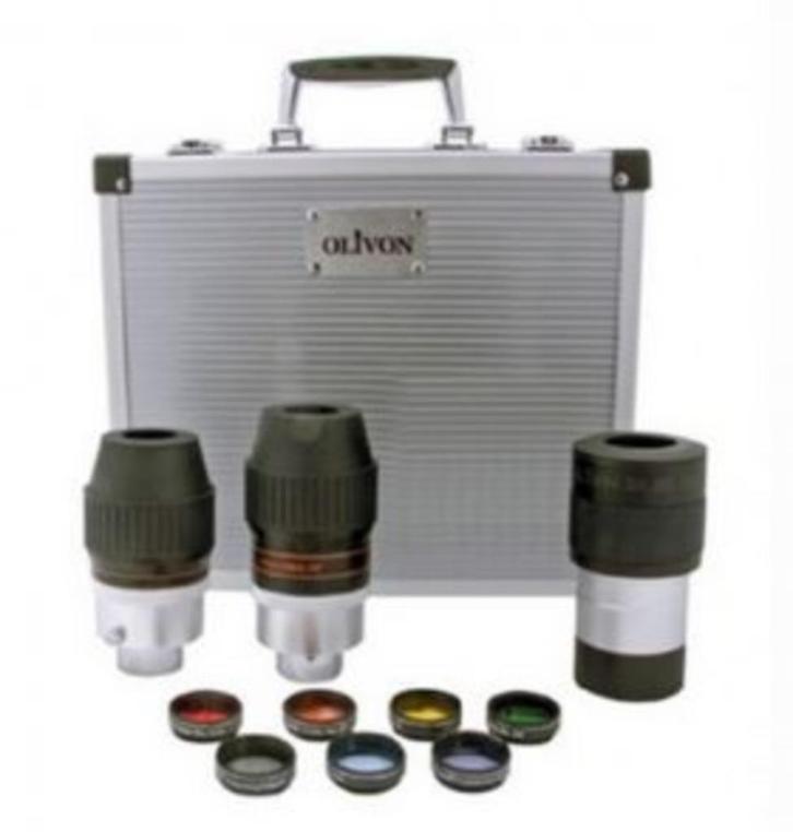 Olivon UWA Oculairen In Koffer Set 3, Audio, Tv en Foto, Optische apparatuur | Telescopen, Nieuw, Onderdelen of Toebehoren, Minder dan 80 mm