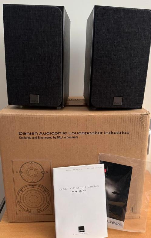 Set Dali Oberon 1 speakers boekenplankspeaker, Audio, Tv en Foto, Luidsprekers, Zo goed als nieuw, Front, Rear of Stereo speakers
